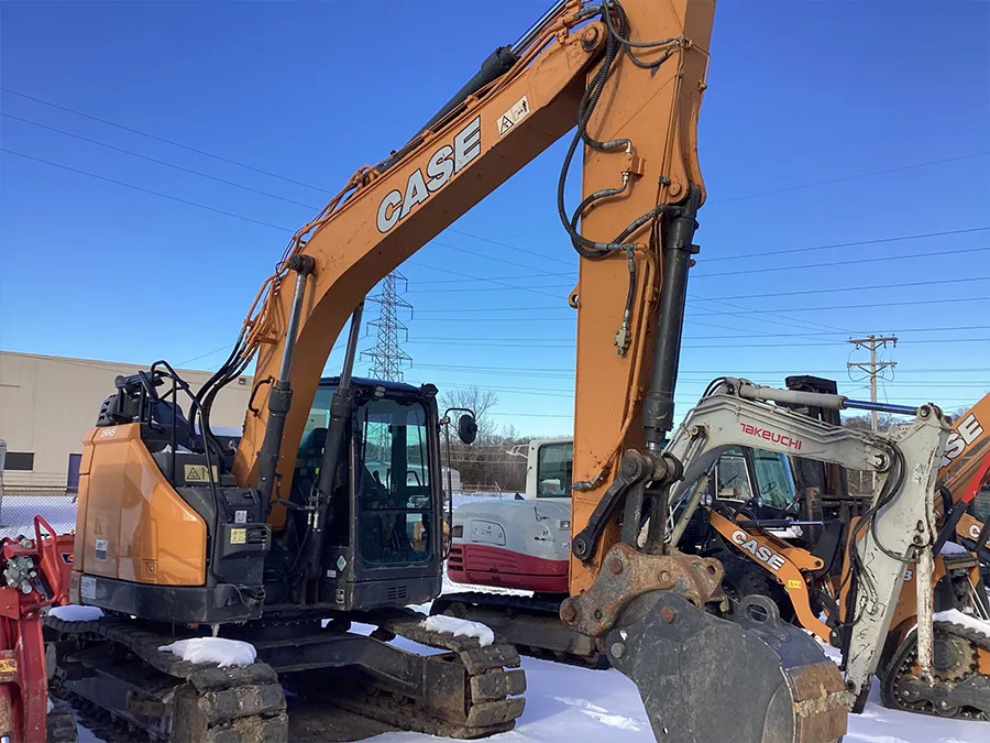 CASE 145D SR Full Size Excavator Front Right