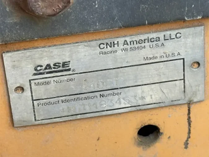 case skid steer 440ct serial