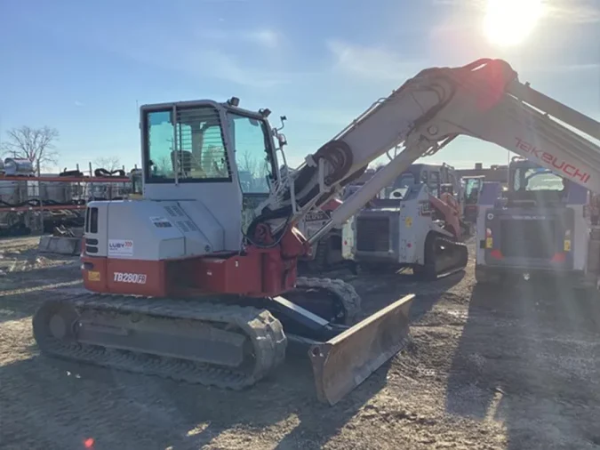 compact excavator 2021 takeuchi tb280fr front quarter