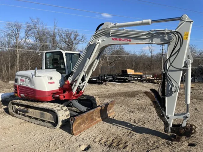 compact excavator takeuchi tb290 front
