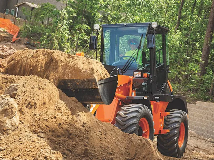 hitachi compact wheel loader zw80-5b lifting
