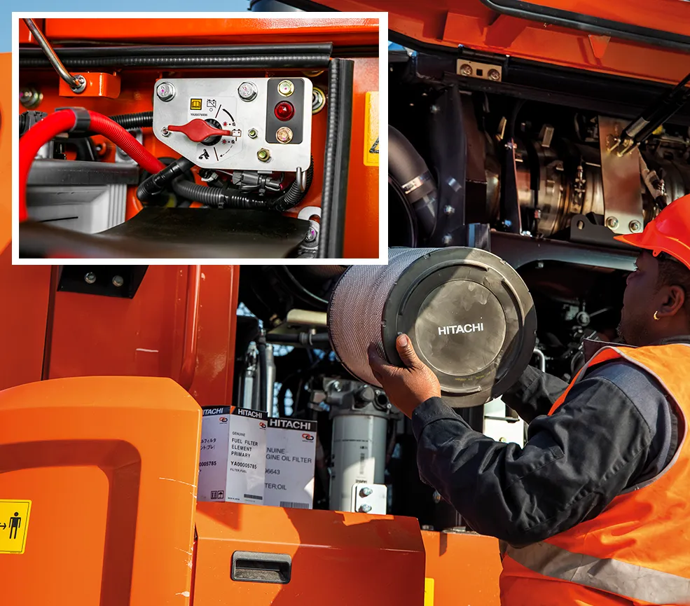 hitachi easy maintenance wheel loaders