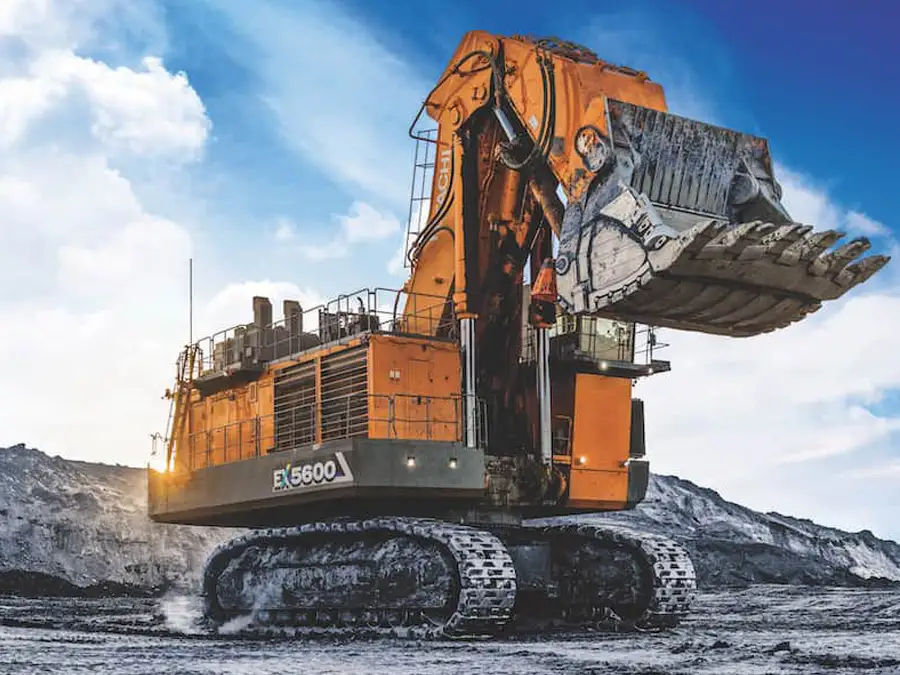 large mining excavator hitachi ex5600-7b