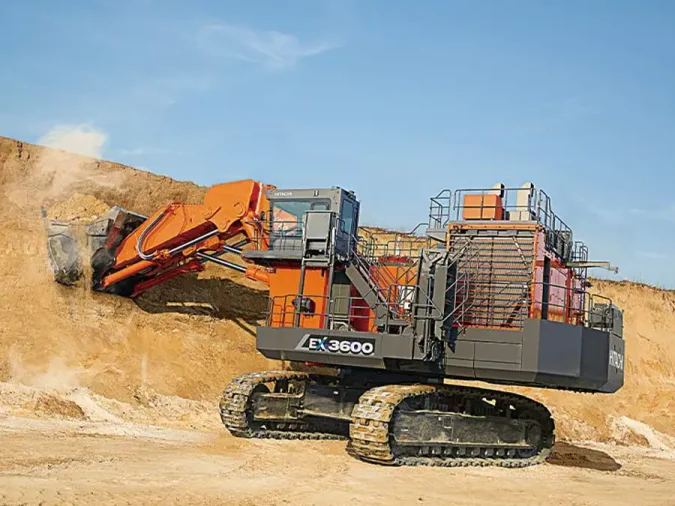 hitachi rock mining excavator