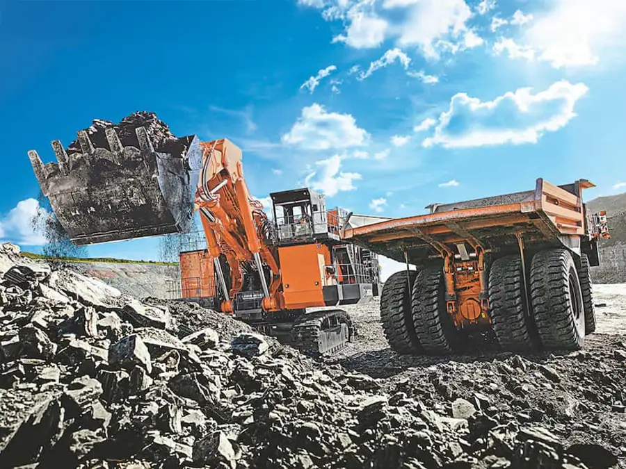 hitachi large mining excavator