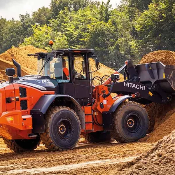 hitachi landcros wheel loader zw180-7 back working