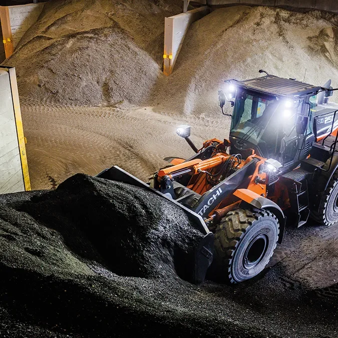 landcros medium excavator work