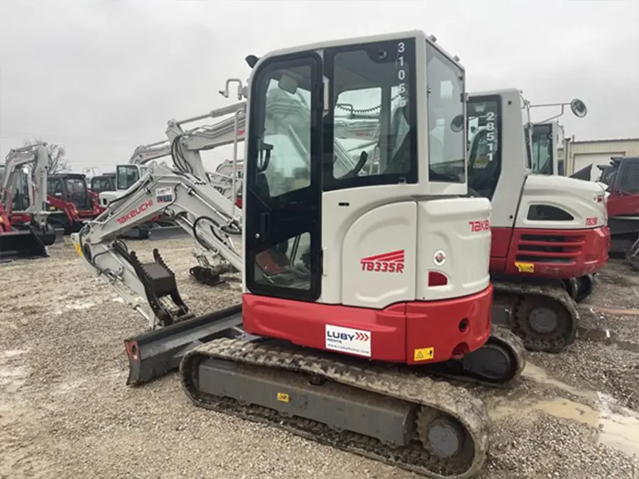 Takeuchi TB335R Compact Excavator Back Left