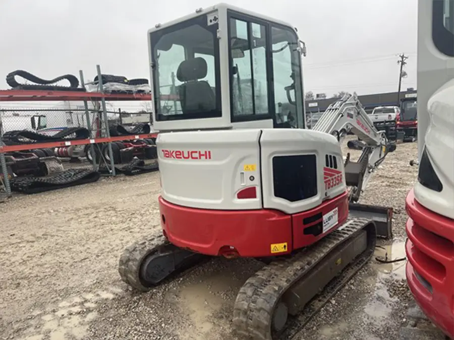 Takeuchi TB335R Compact Excavator Back Right